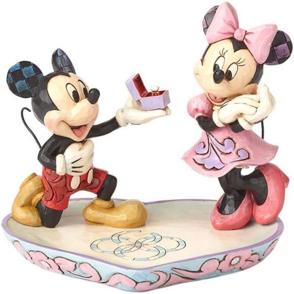 Disney Other - Disney Mickey and Minnie Figurine - Red, Pink, Black